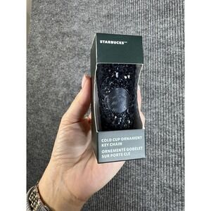 Starbucks Original Cold Cup Ornament Key Chain Black 2024 Coffee & Tea Theme